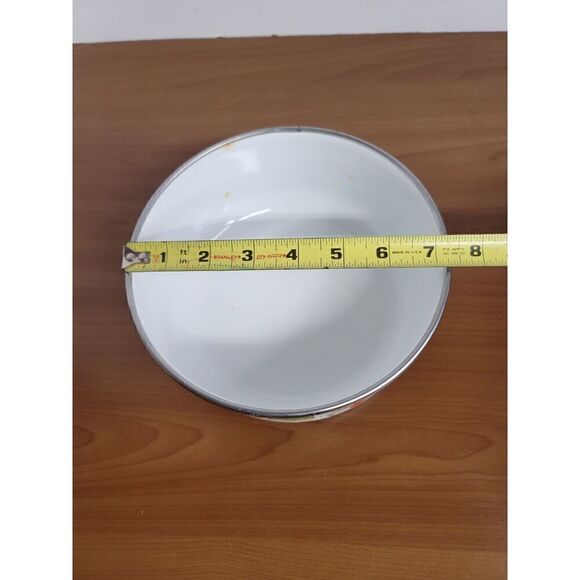 Vintage Nesting Metal Enamel Bowls Set of Three #A20 - Picture 6 of 8